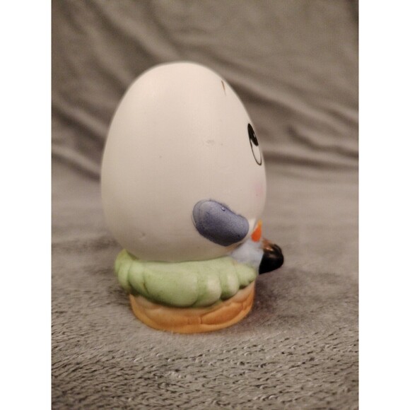 Lefton Anthropomorphic Mr & Mrs Humpty Dumpty Salt and Pepper Shakers Vintage - Picture 5 of 12